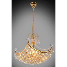 image-Crystal Orb Basket Chandelier