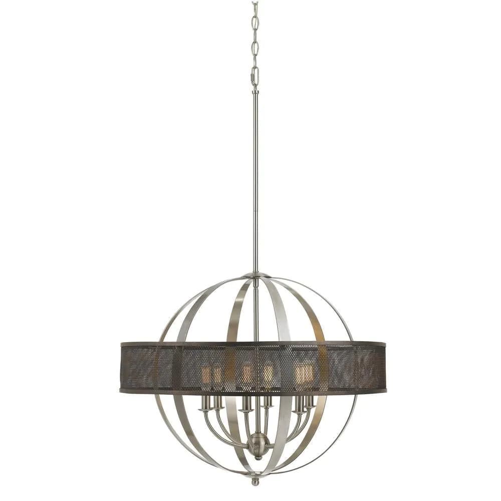 image-60W X 6 Willow Chandelier (Edison Bulbs Not Included)
