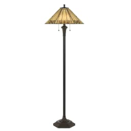image-100W X 2 Tiffany Floor Lamp