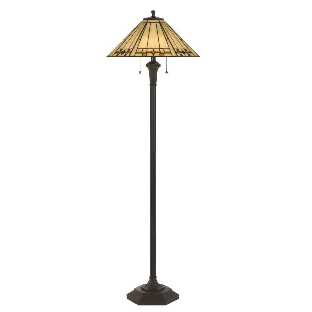 image-100W X 2 Tiffany Floor Lamp