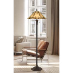 image-100W X 2 Tiffany Floor Lamp