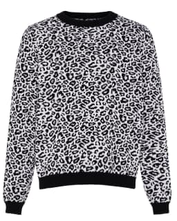 image-Leopard Wool & Cashmere Knitted Jumper