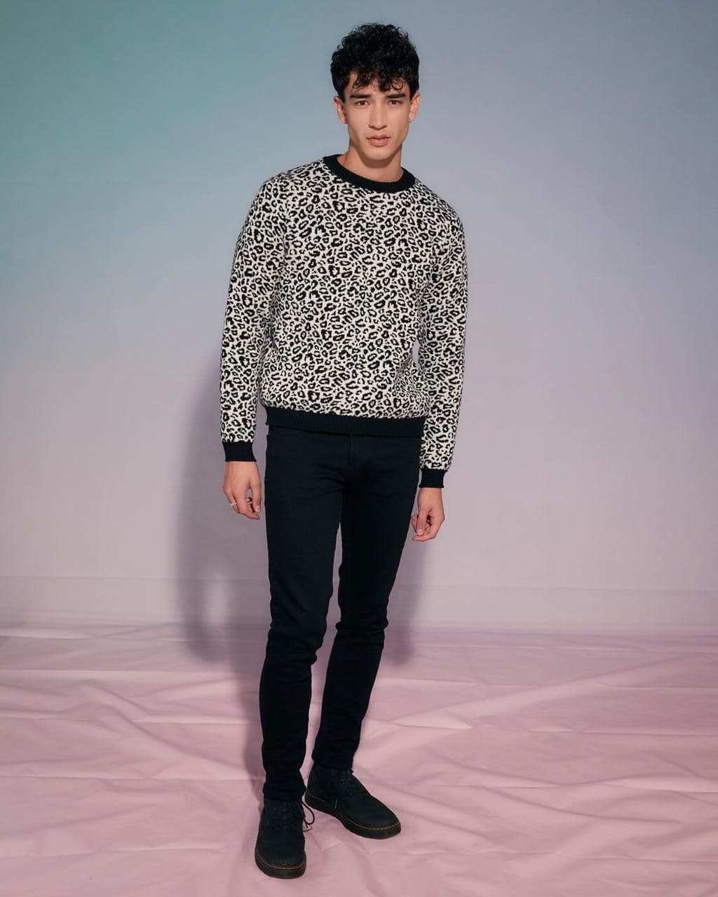 image-Leopard Wool & Cashmere Knitted Jumper