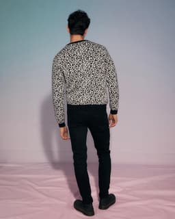 image-Leopard Wool & Cashmere Knitted Jumper