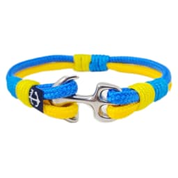 image-Ukrainian Flag Nautical Bracelet