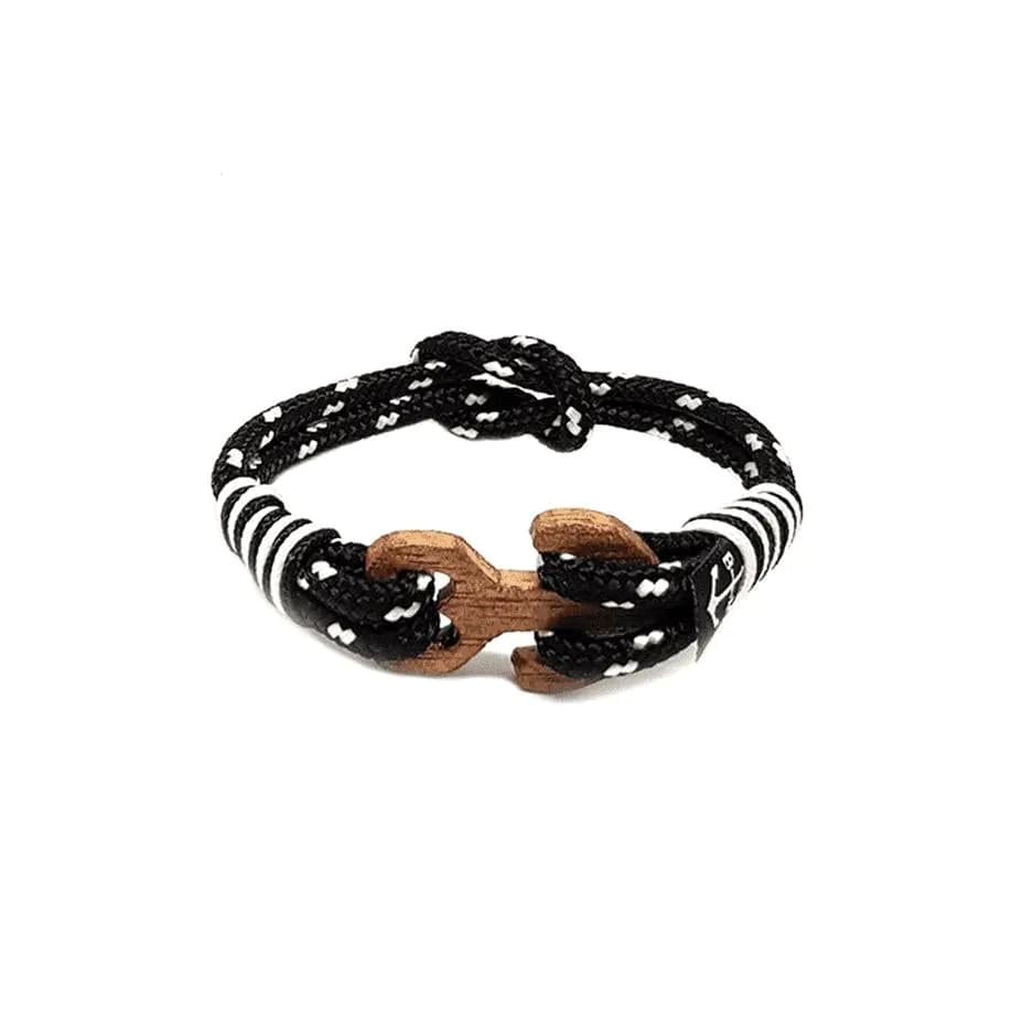 image-Saoirse Reef Knot Wood Anchor Nautical Bracelet