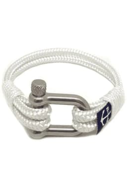 image-White Shackle Nautical Bracelet