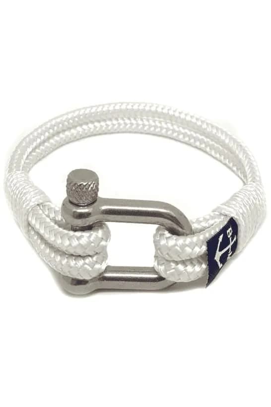image-White Shackle Nautical Bracelet