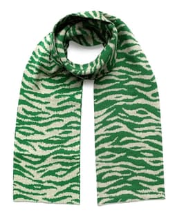 image-Tiger Wool & Cashmere Scarf Green