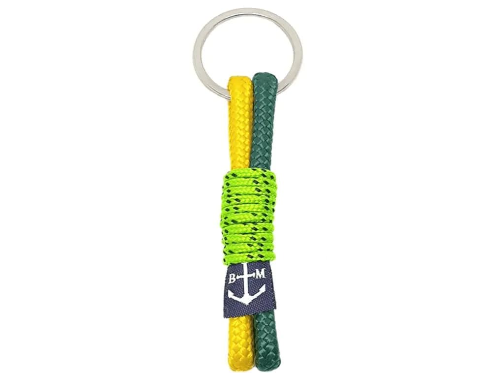image-Yellow-Green Handmade Keychain