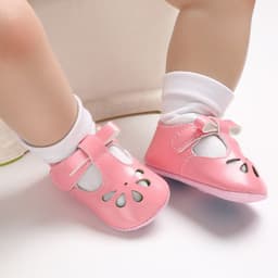 image-Baby shoes sandals summer models 0-1 year old female baby shoes Velcro composite bottom non-slip toddler shoes