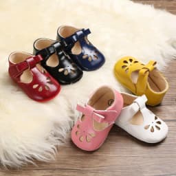 image-Baby shoes sandals summer models 0-1 year old female baby shoes Velcro composite bottom non-slip toddler shoes
