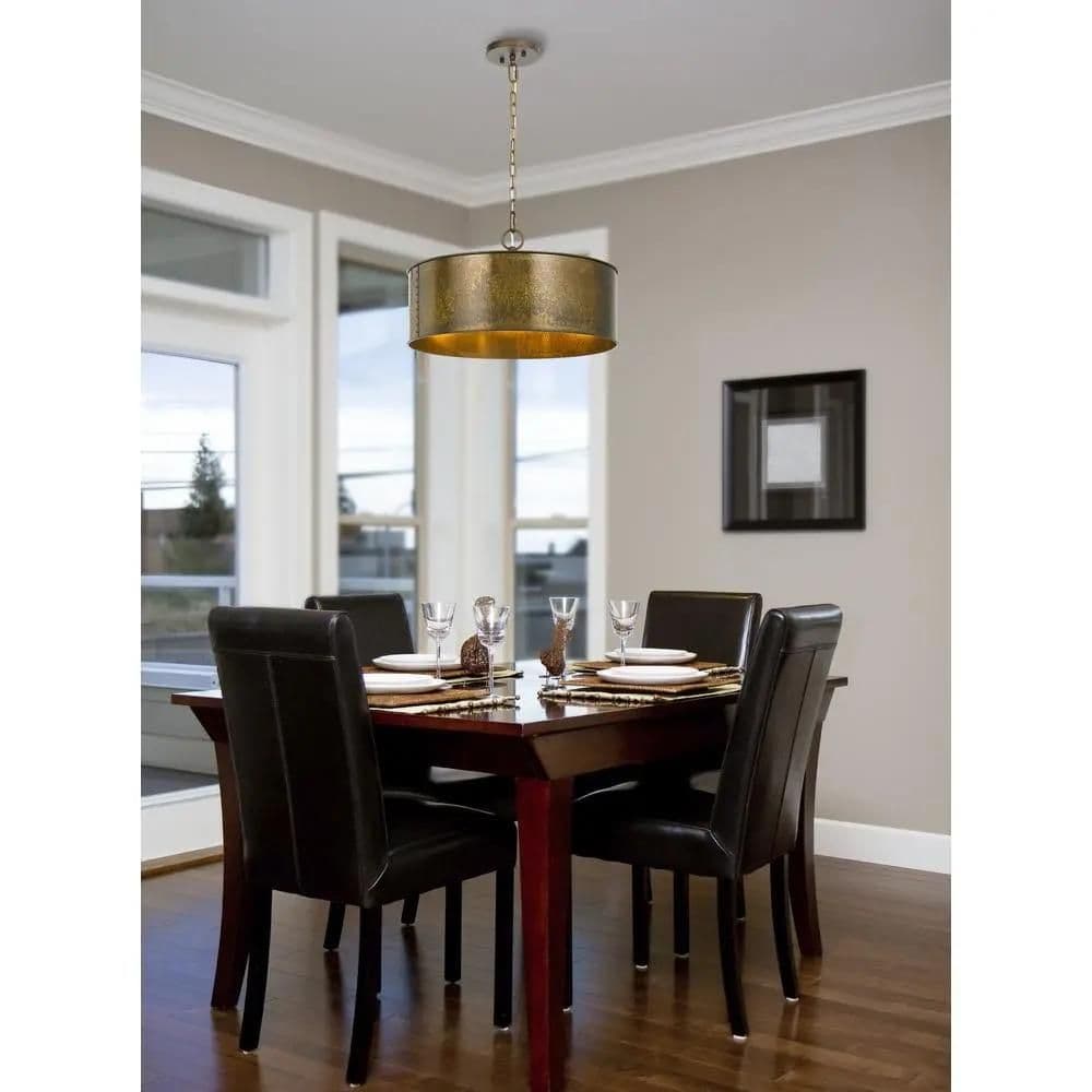 image-60W X 3 Rochefort Metal 3 Light Chandelier