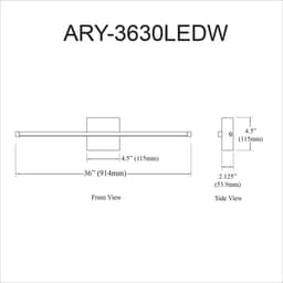 image-30W Wall Sconce AGB,WH Acrylic Diffuser