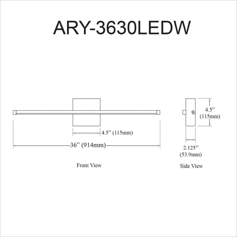 image-30W Wall Sconce AGB,WH Acrylic Diffuser