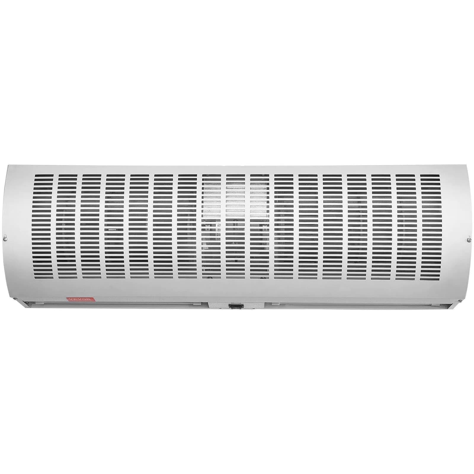 image-VEVOR Rideau d'air intérieur commercial de 0,9 m, super puissance, 2 vitesses, 2038 m³/h, rideaux d'air muraux certifiés UL pour portes, ventilateur intérieur sur porte avec interrupteur de fin de cou