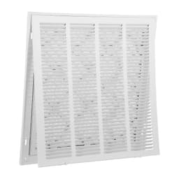 image-VEVOR Grille de Retour d'Air avec Filtre pour Ouverture de Conduit 50,5 x 50,5 cm, Grille de Ventilation de Retour d'Air Murale, en Acier Revêtement en Poudre, pour Amélioration de la Ventilation