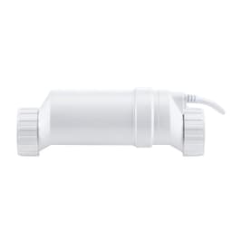 image-VEVOR Système de chloration d'eau salée, pour piscines creusées de 151,4 kL, cellule de chloration de piscine, compatible avec Hayward W3T-Cell-15 (T15), 28,7 g/h, avec ligne électrique 4,6 m, blanc