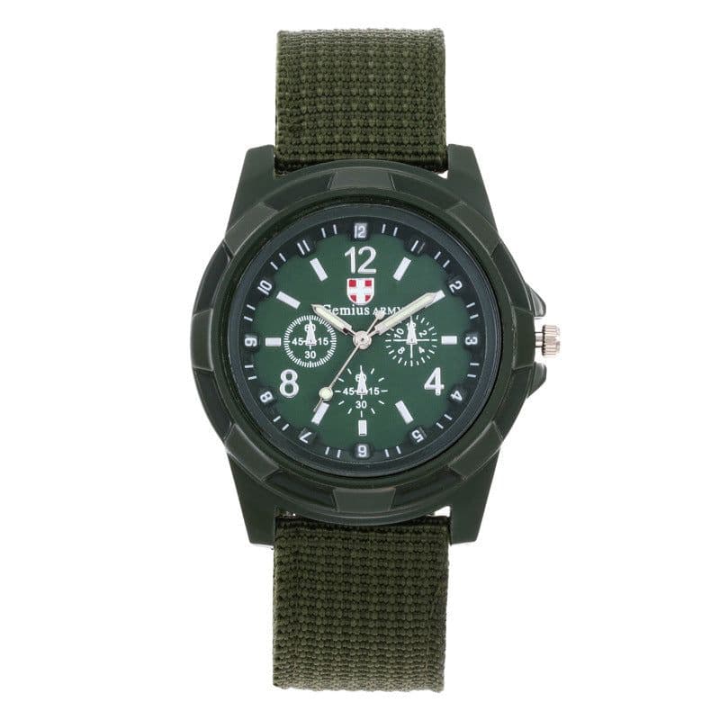 image-Somito GMT Braided Sports Watch - GEM Green, 40.5mm, Military