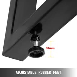 image-VEVOR Tischbeine Metall Tischgestell Metall schwarze Schreibtischbeine 71 cm Höhe 61 cm Breite Bankbeine Couchtischbeine 800 kg
