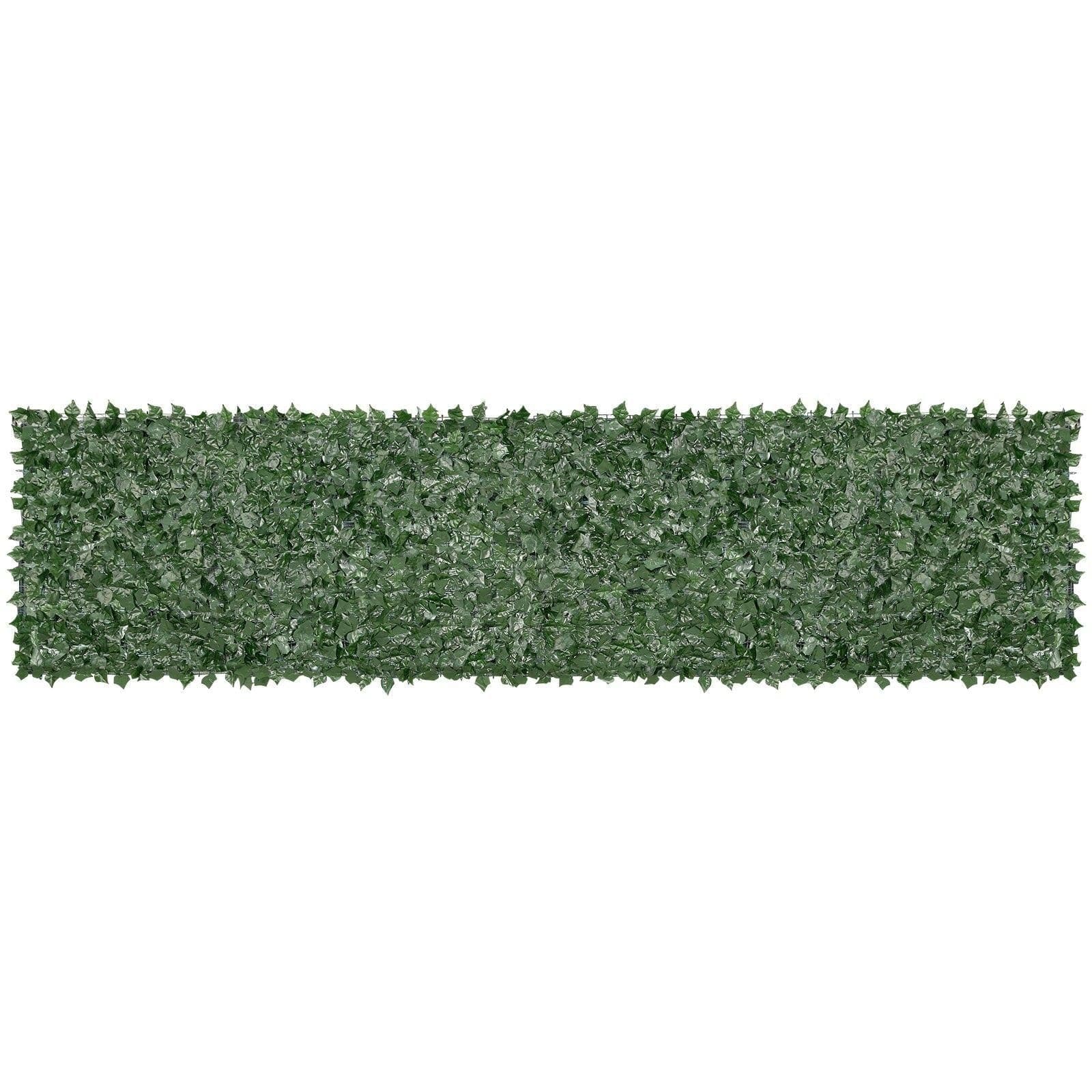 image-VEVOR Haie Artificielle 99x401 cm Brise Vue Clôture de Lierre Artificiel Intimité Support en Tissu Maillé et Joint Renforcé Déco Fausses Feuilles pour Jardin, Extérieur, Cour, Balcon, Terrasse, Patio