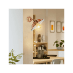 image-Vintage Industrial Rose Gold Retro Wall light Sturdy Metal Lamp Shade Lights Classic Style Electroplated Finish E27 lamp