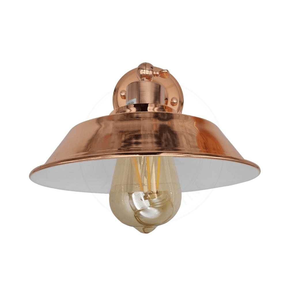 image-Vintage Industrial Rose Gold Retro Wall light Sturdy Metal Lamp Shade Lights Classic Style Electroplated Finish E27 lamp