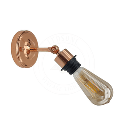 image-Vintage Industrial Rose Gold Retro Wall light Sturdy Metal Lamp Shade Lights Classic Style Electroplated Finish E27 lamp