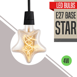 image-3 Pack Vintage Retro style e27 Edison Screw Amber Glass light Bulbs , Warm White Colour