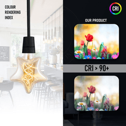 image-3 Pack Vintage Retro style e27 Edison Screw Amber Glass light Bulbs , Warm White Colour
