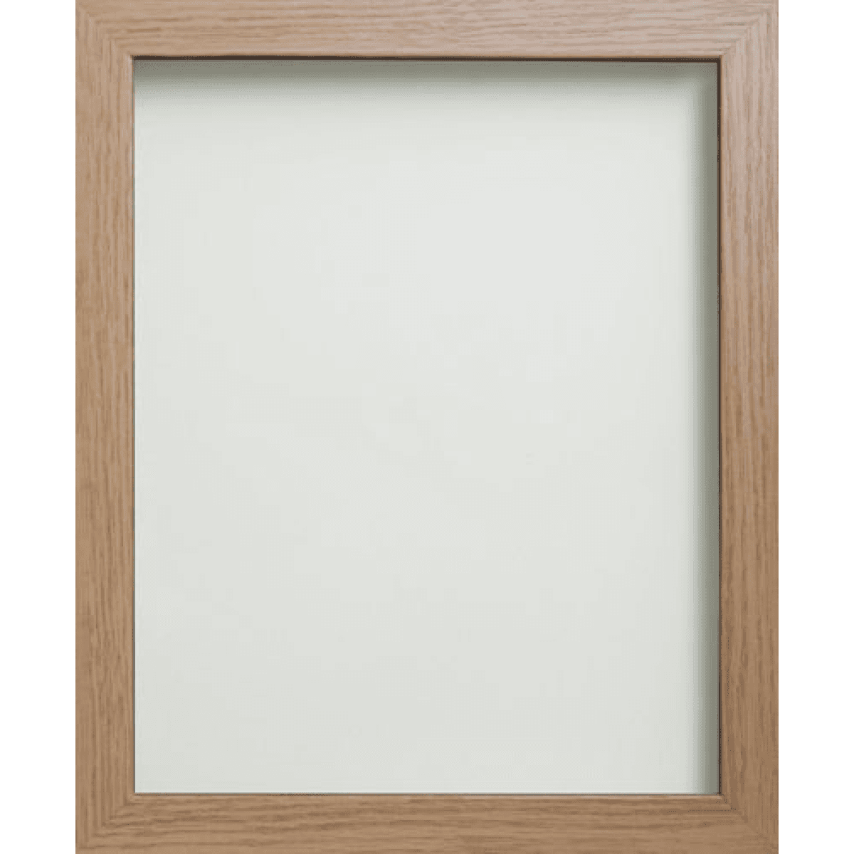 image-Foil Wrapped MDF Picture Photo Frame Fitted with Perspex Plexiglass, Oak Frame