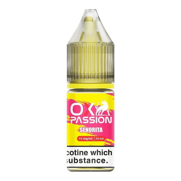 image-Oxva OX Passion 10mg Nicotine Strength Nic Salt 10ml Bottle Size E-liquids