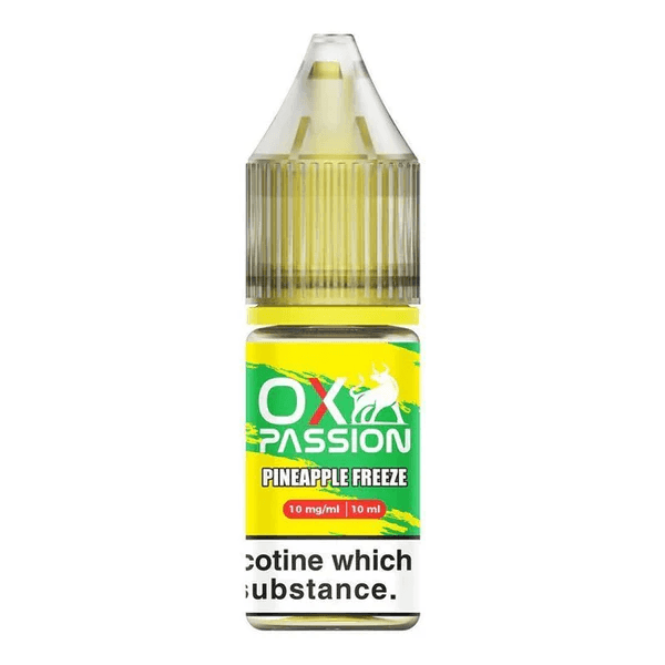 image-Oxva OX Passion 10mg Nicotine Strength Nic Salt 10ml Bottle Size E-liquids