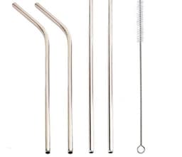 image-Colourful Reusable Stainless Steel Straws