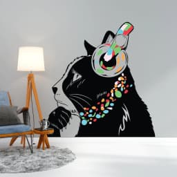 image-Cat Wall Sticker - Kitten Head Decal