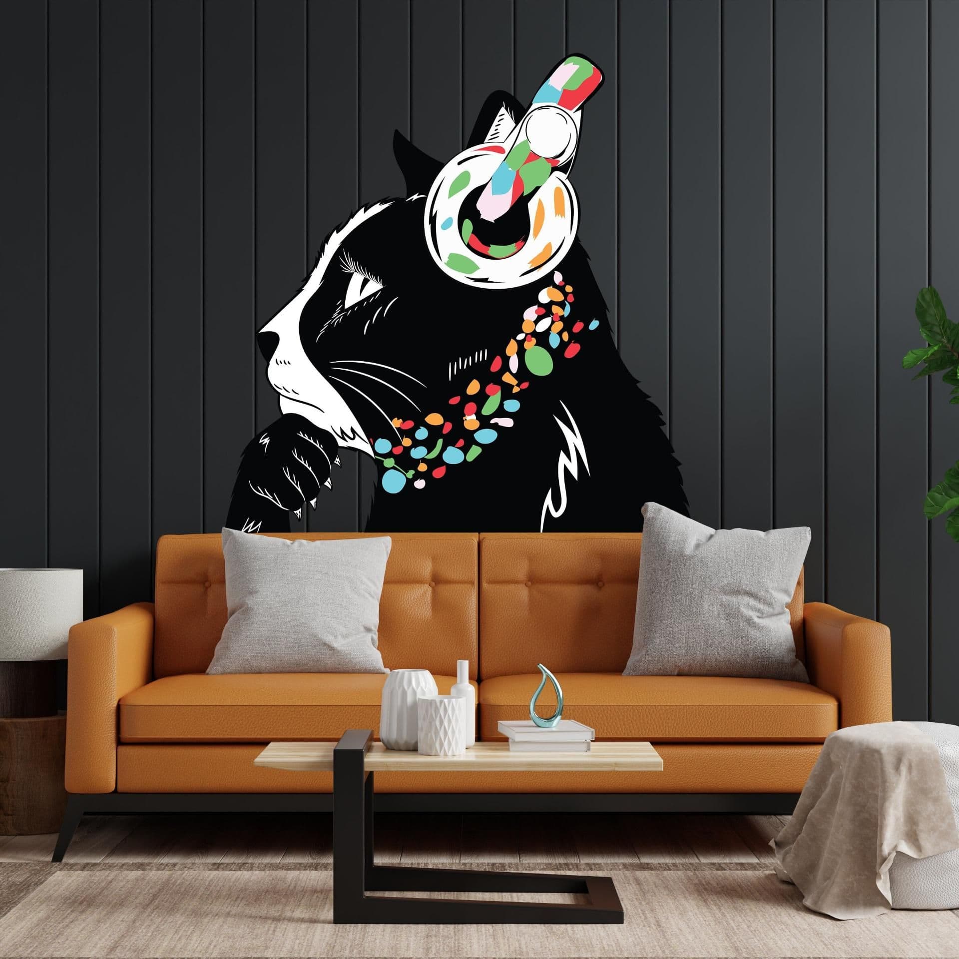 image-Cat Wall Sticker - Kitten Head Decal