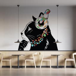 image-Cat Wall Sticker - Kitten Head Decal