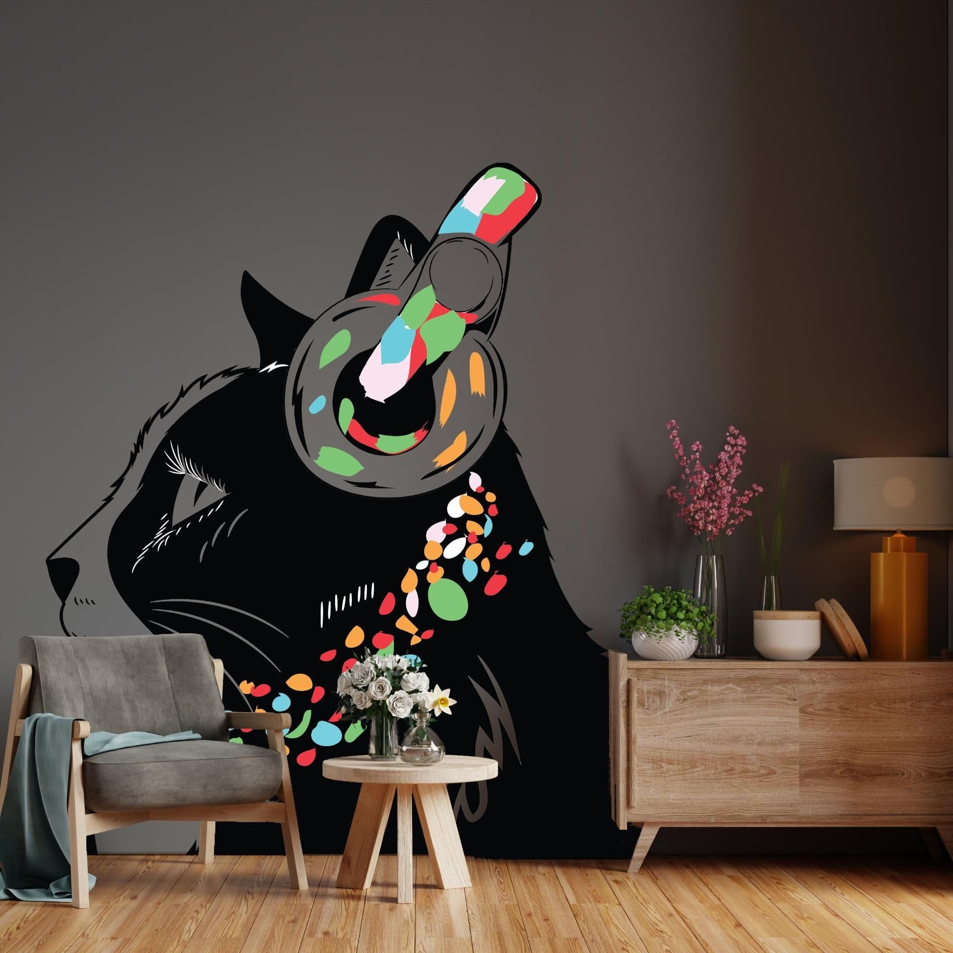 image-Cat Wall Sticker - Kitten Head Decal