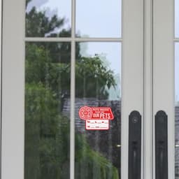 image-6x Pet Alert Emergency Cling Stickers - Home Door Window Dog Cat Inside Sticker Decal