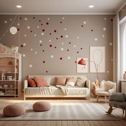 image-200x White and Red Round Dot Stickers - Small Blank Adhesive Matte Vinyl Polka Decor