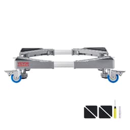 image-VEVOR support réglable pour machine à laver, mini-réfrigérateur, charge de 181,44 kg, 4 roues