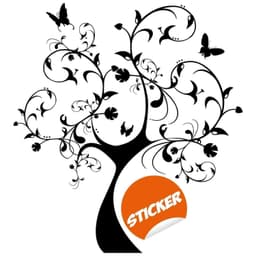 image-Nature's Delight Wall Stickers, Vinyl Wall Art, Removable Wall Decal Decor