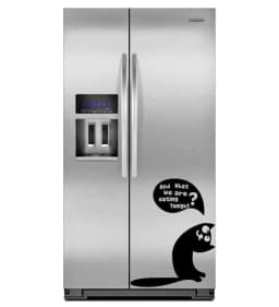 image-Whimsical Die Cut Vinyl Sticker Set - Fun Kitchen Fridge Door Decorative Labels