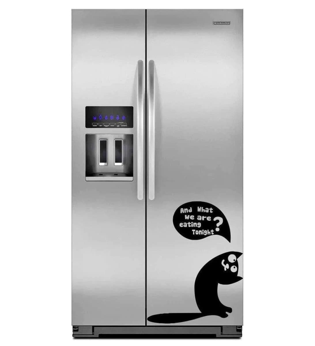 image-Whimsical Die Cut Vinyl Sticker Set - Fun Kitchen Fridge Door Decorative Labels
