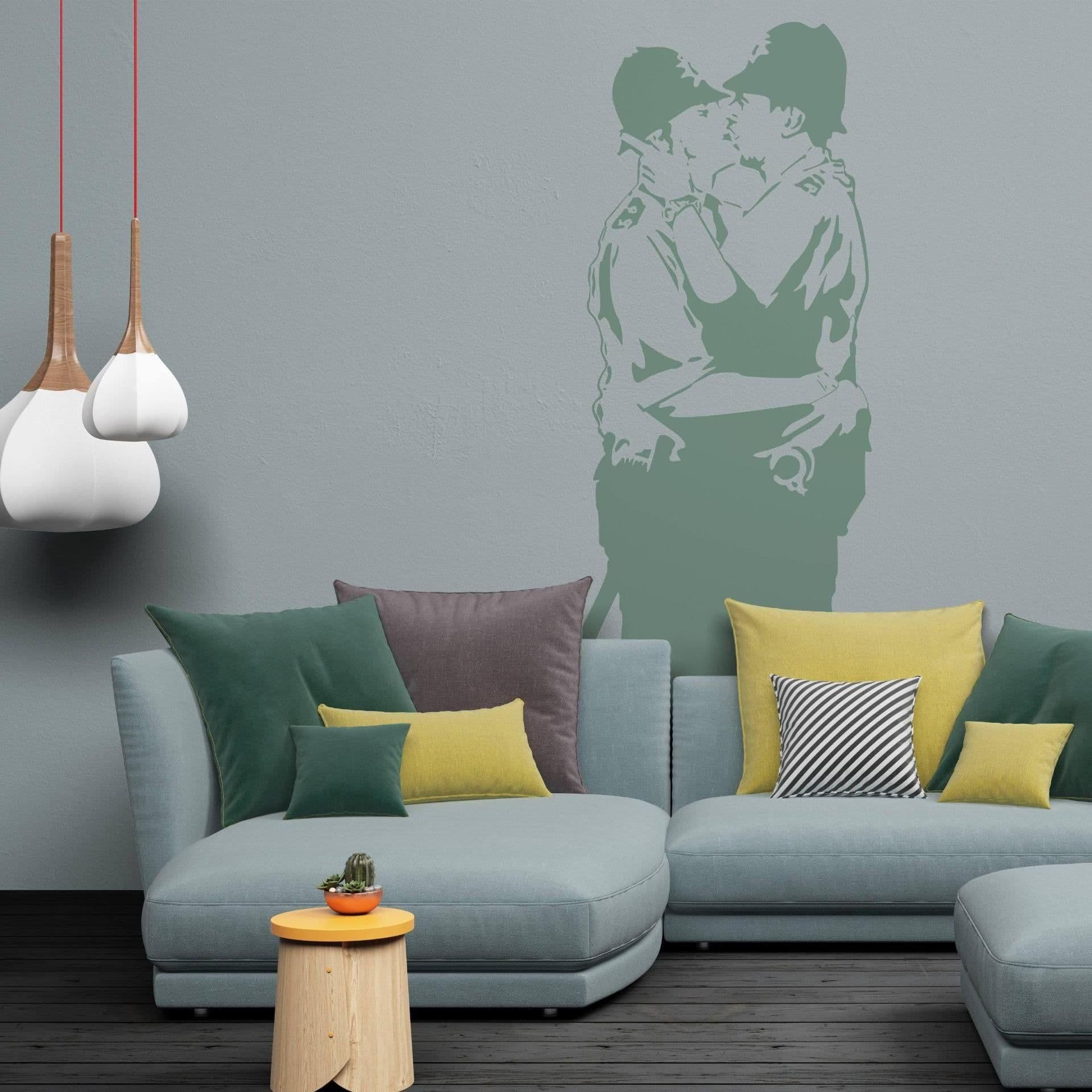 image-Urban Love Bold Affection Statement Wall Decal - Adhesive Art Sticker