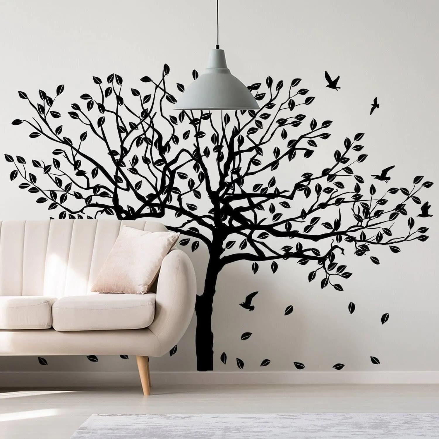 image-Haven Nature-inspired Wall Stickers, Tree Decal Wall Art for Home Decoration