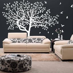 image-Haven Nature-inspired Wall Stickers, Tree Decal Wall Art for Home Decoration