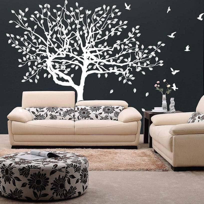 image-Haven Nature-inspired Wall Stickers, Tree Decal Wall Art for Home Decoration