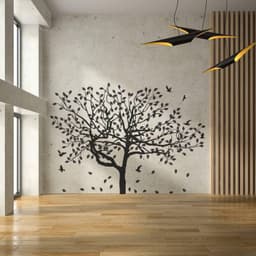 image-Haven Nature-inspired Wall Stickers, Tree Decal Wall Art for Home Decoration