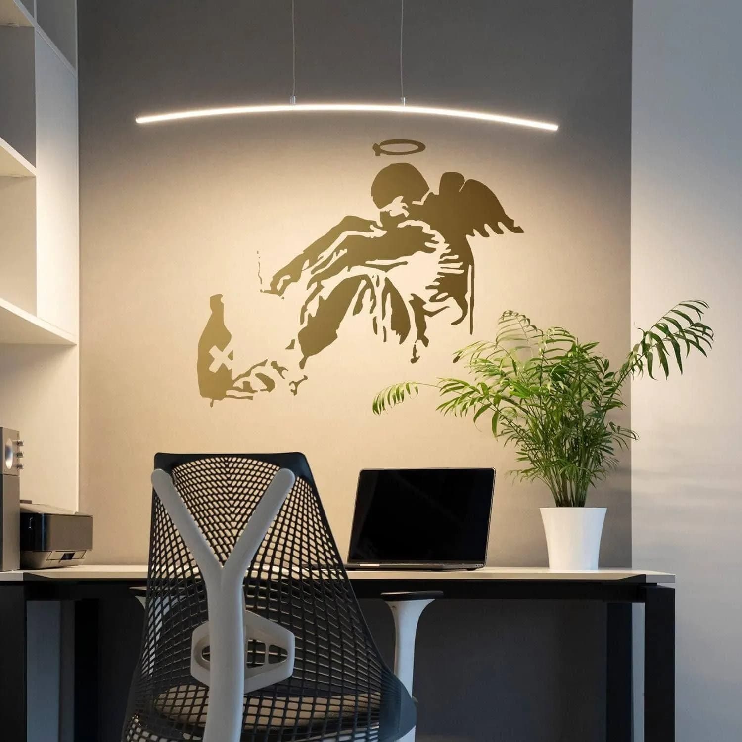 image-Urban Wings Designer Vinyl Decal, Wall Art Sticker for Decoration